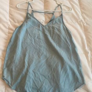 Chambray double v cami